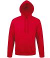 47101 Unisex Snake Hooded Sweatshirt Red colour image